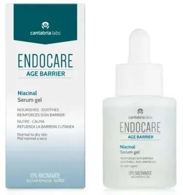 Cantabria Labs Endocare Age Barrier Niacinal Serum Gel сыворотка-гель для лица 30 мл, с ниацинамидом и гиалуроновой кислотой для барьера кожи