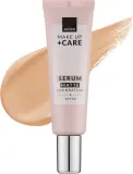 Тональная основа-сыворотка Avon Make Up + Care Serum Matte Foundation матирующая SPF 30, 30 мл, оттенок 120N - Porcelain — фото 1