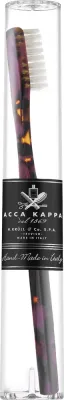 Зубная щётка Acca Kappa Medium Nylon Toothbrush Classic Brown с ручкой из ацетата целлюлозы, коричневая, 1 шт