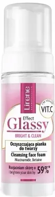 Lirene Effect Glassy Cleansing Face Foam очищающая пенка для умывания с ниацинамидом и витамином C 150 мл