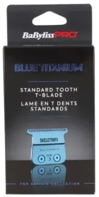 Нож для триммера Babyliss Pro Blue Titanium Standard Tooth T-Blade FX707BLE, ширина 40 мм, синий, 1 шт