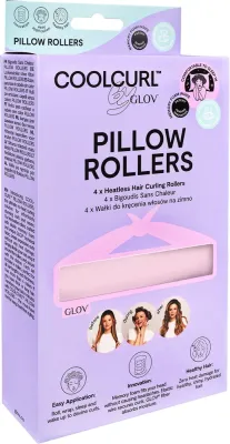 Бигуди Glov CoolCurl Pillow Rollers, для локонов и волн без нагрева, розовые, 4 шт