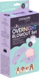 Набор для укладки локонов Glov CoolCurl Overnight Blowout бигуди-подушки 3 шт и атласные чехлы Mini Anti-Frizz 3 шт розового — фото 1