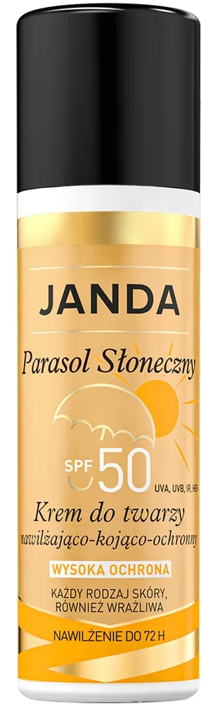 Крем для лица Janda с фильтром SPF50 увлажняющий 50 мл