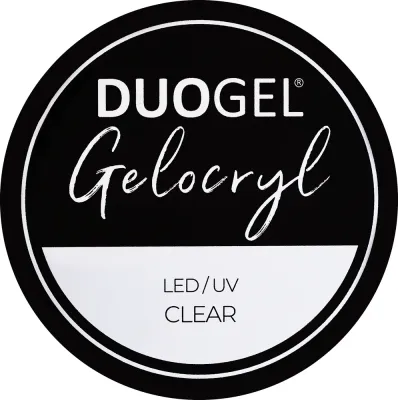Акригель для ногтей Duogel Gelocryl Nail Styling Gel Clear, прозрачный, для наращивания