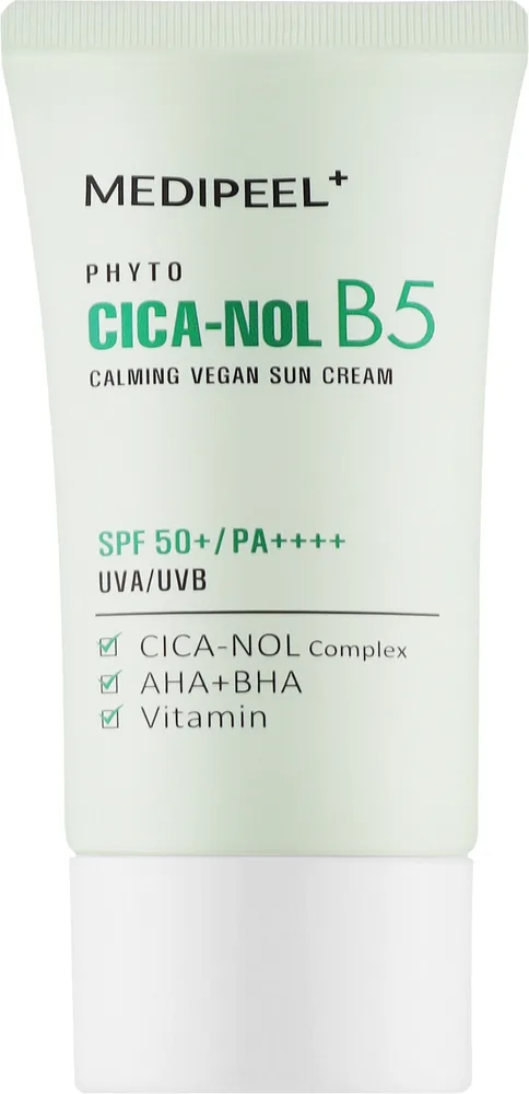 Успокаивающий солнцезащитный крем для лица MEDIPEEL Phyto Cica-Nol B5 Calming Sun Cream SPF 50+ PA++++, 50 мл