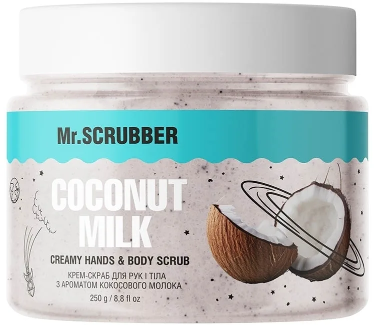 Крем-пилинг для рук и тела Mr.Scrubber Coconut Milk с ароматом кокосового молока, 250 г
