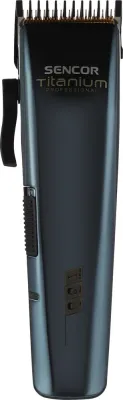 Машинка для стрижки волос Sencor SHP 8400BK, титановые лезвия 46 мм, 8 насадок, 1 шт