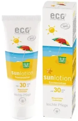Минеральный солнцезащитный бальзам Eco Cosmetics Sun Lotion SPF30 без спирта, 125 мл