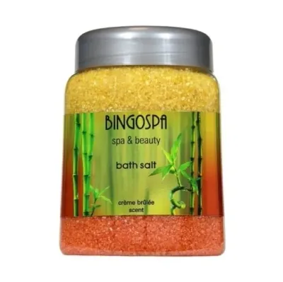 BINGOSPA Creme Brulee Bath Salt соль для ванны с ароматом крем-брюле, расслабляющая ванна, 850 г