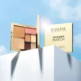 Eveline Cosmetics Paleta do makijażu twarzy - Палетка для макияжа глаз и лица Eveline Wonder Match Eye And Face Contouring Palette — фото 3