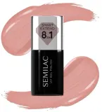 Гибридный лак для ногтей Semilac Smart Extend 8in1 лёгкое и точное нанесение, 7 мл, оттенок 801 - Soft Beige — фото 1