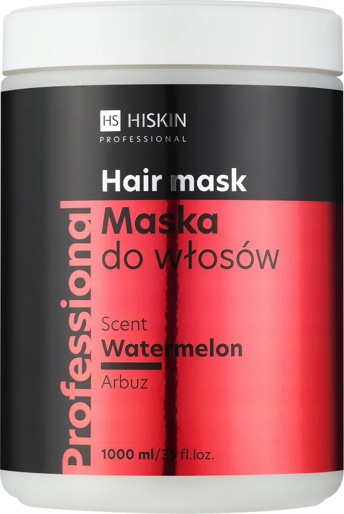 Маска для волос HiSkin Professional Hair Mask Арбуз, с ароматом арбуза, 1000 мл