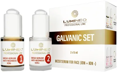 Набор сывороток для лица Lumineo Calvanic для кожи склонной к покраснениям 2 шт по 15 мл
