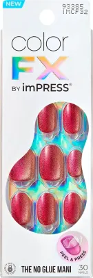 Накладные ногти Kiss ImPRESS Color FX Walk Out самоклеящиеся, короткие, 30 шт