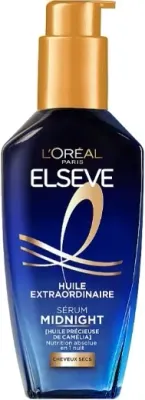 Ночная сыворотка для волос L'Oreal Paris Elseve Midnight Serum Роскошь масел, несмываемая, питание до 72 часов
