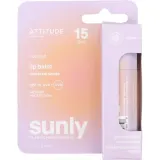 Attitude Mineral Sunly Coconut Lip Balm бальзам для губ солнцезащитный минеральный с кокосом, для сухих губ, Universal Shade, SPF 15 8.5 г — фото 1