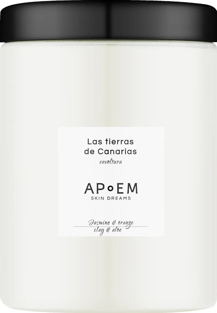 Apoem APoEM Skin Dreams Las tierras de Canatias Body Scrub Jasmine & Orange, Clay & Aloe - Скраб для тела Skin Dreams «Земли Канарских островов» с жасмином, апельсином, глиной и алоэ, 1000 г