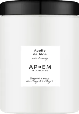 Масло для массажа тела Apoem Skin Dreams с алоэ Bergamot & Orange лёгкое