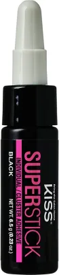Клей для накладных ресниц Kiss Super Stick Individual Lash Cluster Adhesive Black чёрный, стойкий, с аппликатором, 6,5 г