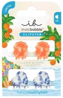 Набор заколок для волос Invisibobble Clipstar S SIC Mediterranean Minis лимитированный, мини, 4 шт