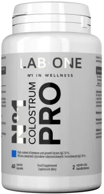 БАД с молозивом Lab One Colostrum Pro в капсулах, иммуноглобулин IgG, 60 шт