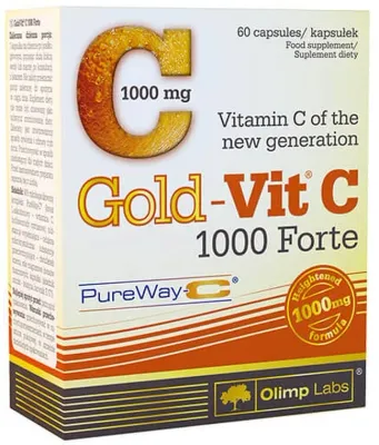 Olimp Sport Nutrition Olimp Sport Nutrition Gold-Vit C 1000 Forte - БАД витамин C Olimp Gold-Vit C 1000 Forte в капсулах, 1000 мг, 60 шт