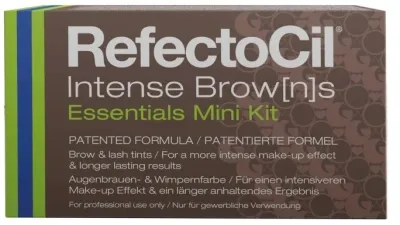 RefectoCil Intense Brow[n]s Essentials Mini Kit набор для окрашивания бровей Ash Brown 8 предметов, краска для бровей и ресниц
