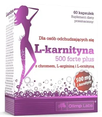 L-карнитин Olimp Sport Nutrition L-Carnitine 500 Forte Plus, биологически активная добавка в капсулах, 60 шт