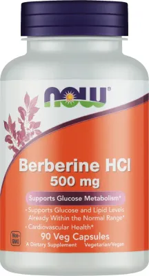 БАД Now Foods Berberine HCl 500 Mg берберин в капсулах, 90 капсул