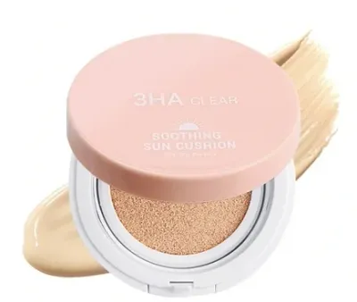 Кушон солнцезащитный Esfolio 3HA Clear Soothing Sun Cushion для лица, SPF50+ PA+++, 15 г, оттенок Beige