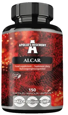 БАД Ацетил-L-карнитин Apollo's Hegemony Alcar Food Supplement, 550 мг, 150 капсул
