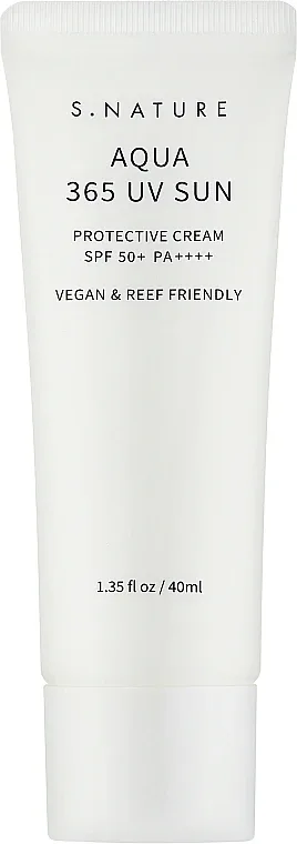 Крем для лица солнцезащитный S.Nature Aqua 365 UV SPF50+ PA++++ 40 мл