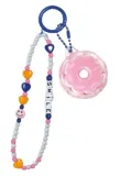 Набор Pupa Happy Charms Blu блеск для губ 0.4 мл и сумочка-брелок синего, оттенок Smile Blu — фото 1
