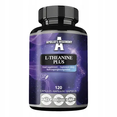 Пищевая добавка Apollo's Hegemony L-Theanine Plus с L-теанином и инозитолом, капсулы, 120 шт