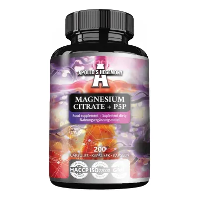 БАД Цитрат магния + P5P, капсулы Apollo's Hegemony Magnesium Citrate + P5P