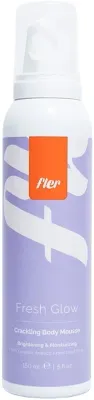 Fler Fresh Glow мусс для тела с сиянием 150 мл, искрящийся освежающий мусс с мерцанием и центеллой