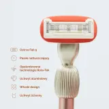 Стартовый набор для бритья Fler The Razor Blush Soft And Metallic станок держатель и сменные лезвия 2 шт — фото 3
