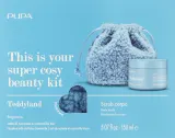 Скраб для тела Pupa Teddyland Hazelnut Milk And Blue Chamomile с частицами скорлупы кокоса и ароматом орехового молочка и голубой ромашки 150 мл — фото 1
