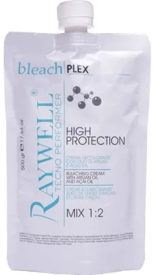 Крем-осветлитель для волос Raywell Bleach Plex Cream, с технологией Plex, до 5 уровней, 500 мл