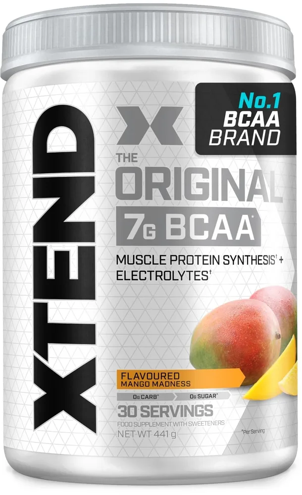 Комплекс аминокислот Xtend Original 7 г BCAA Mango Madness, манго, 441 г