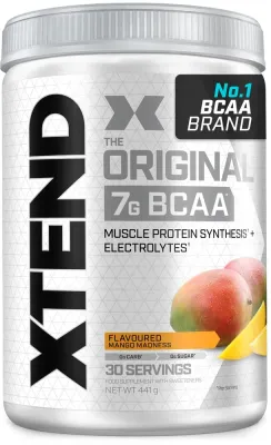 Комплекс аминокислот Xtend Original 7 г BCAA Mango Madness, манго, 441 г