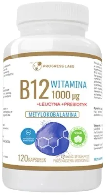 БАД Витамин B12, капсулы Progress Labs Vitamin B12, 120 шт