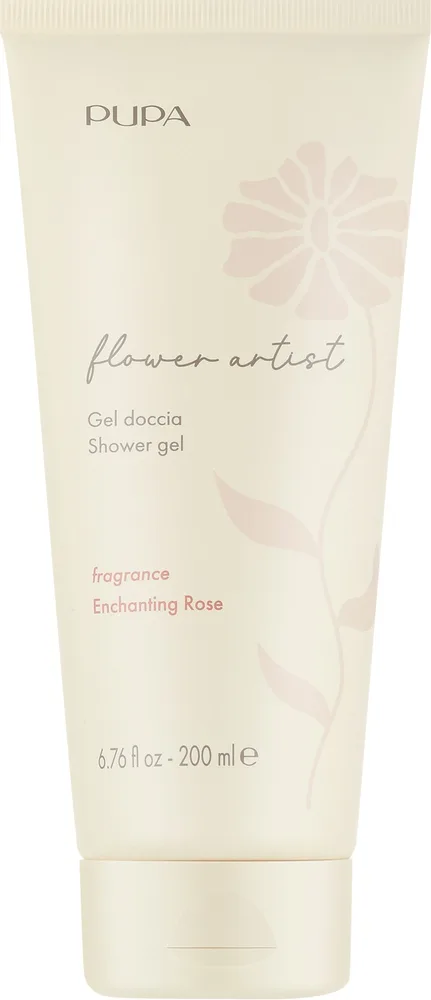 Гель для душа Pupa Flower Artist Enchanting Rose с ароматом розы, 200 мл