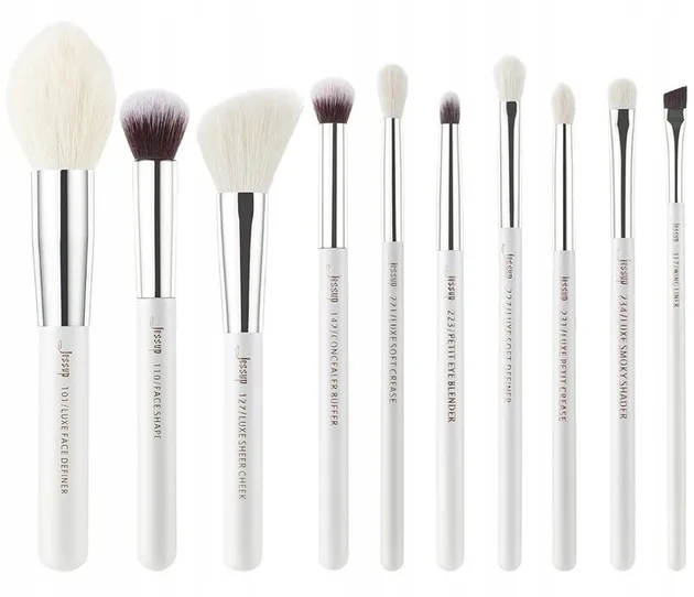 Набор кистей для макияжа Jessup Individual Makeup Brush T243 из 10 предметов