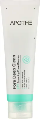 Apothe Pore Deep Clean Balancing Foam Cleanser пенка для глубокого очищения пор с каолином и нимом 120 мл