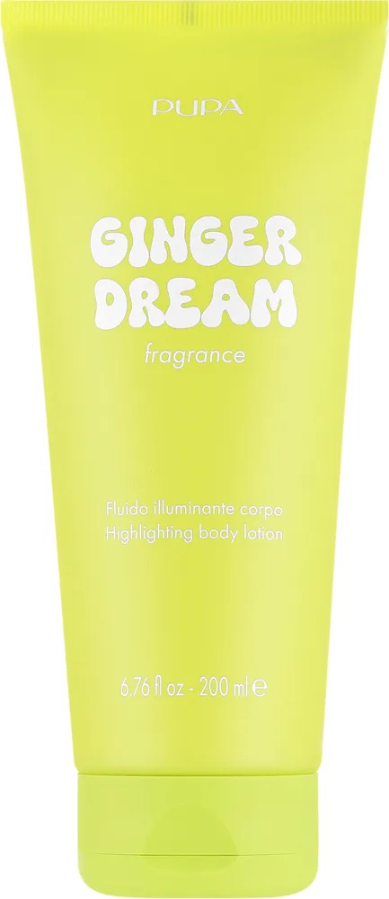 Pupa Ginger Dream Body Lotion — бальзам для тела с имбирём и цитрусовыми, 200 мл