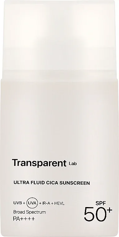 Крем для лица солнцезащитный Transparent Lab Cica SPF50+ с центеллой 100 мл