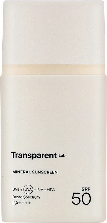 Крем для лица солнцезащитный Transparent Lab Mineral SPF50+ минеральный 100 мл