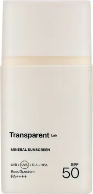 Крем для лица солнцезащитный Transparent Lab Mineral SPF50+ минеральный 100 мл